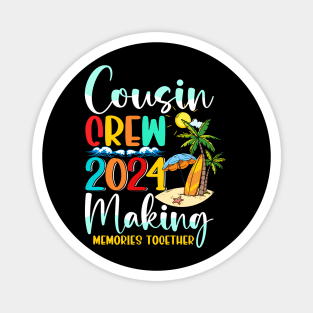 Cousin Crew 2024 Summer Vacation Beach Family Matching Magnet